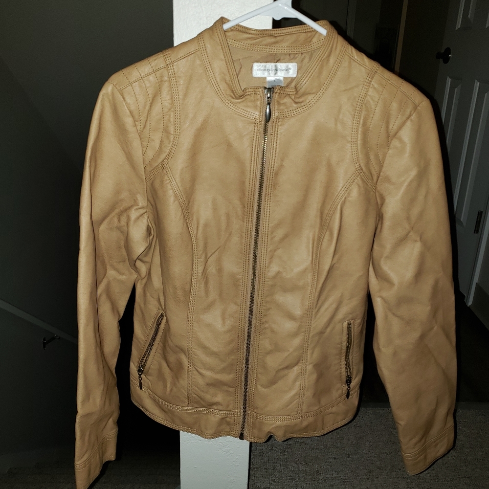 Christopher & Banks faux leather jacket
